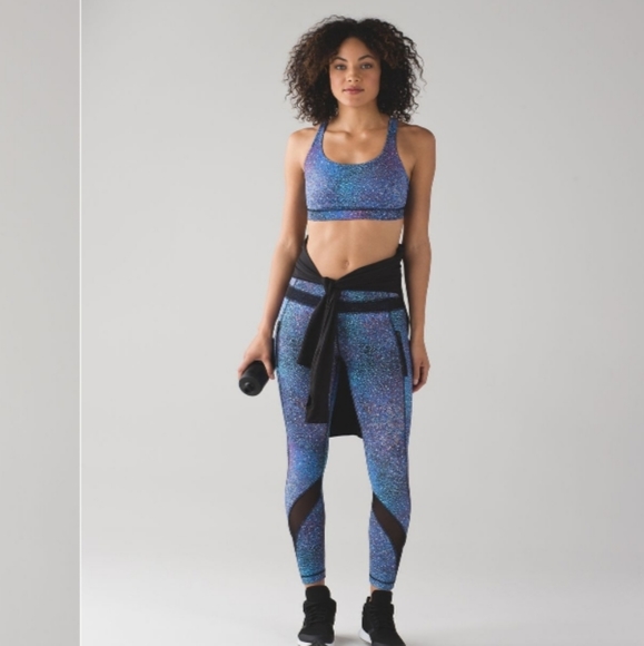 Lululemon Energy Bra Strive Multi Black Size 10 - Picture 2 of 9